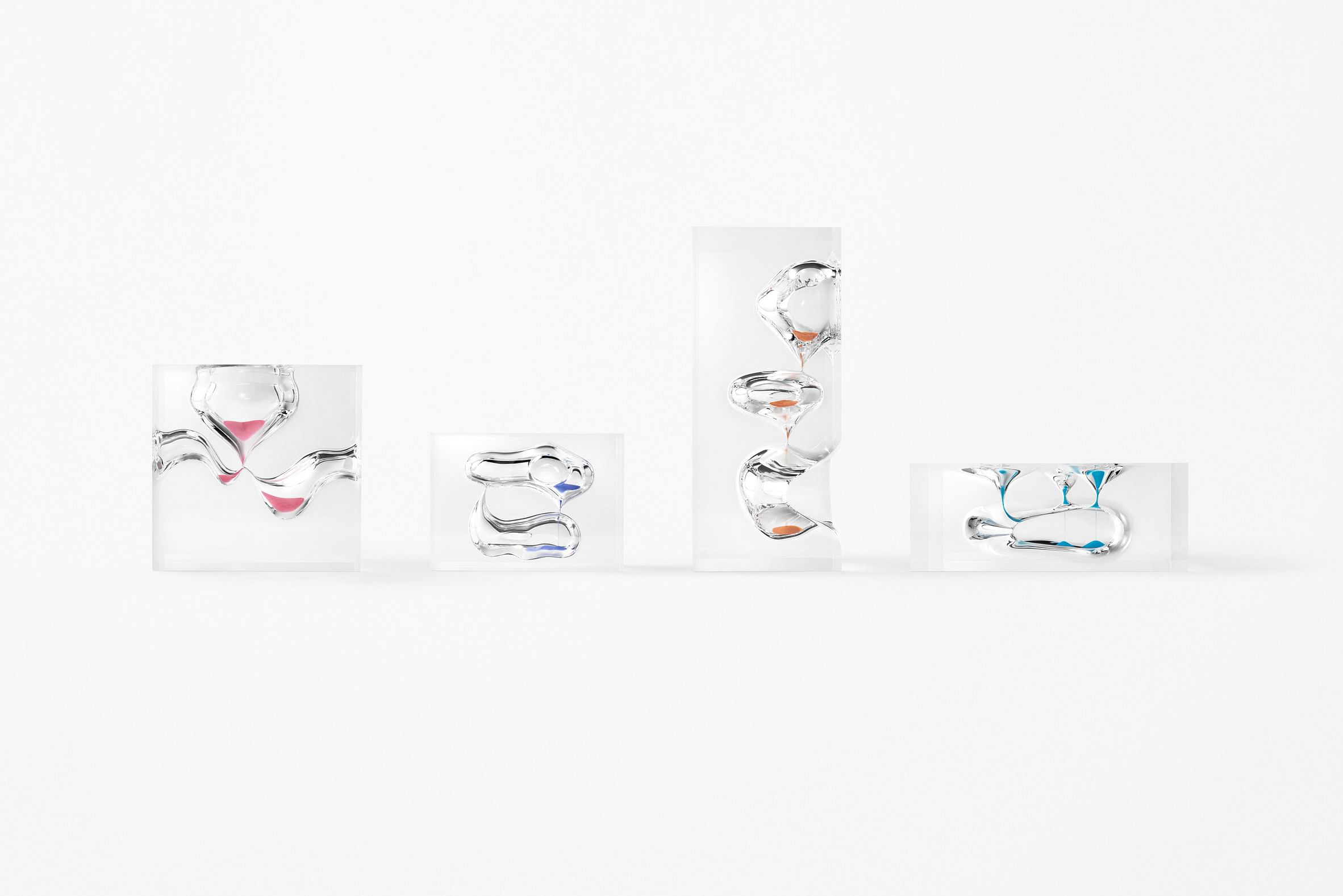 Design Studio Nendo Reinvents The Hourglass With Striking Acrylic