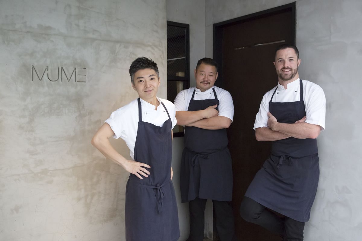 Richie Lin, Long Xiong and Kai Ward: co-owners of Mume, Taipei