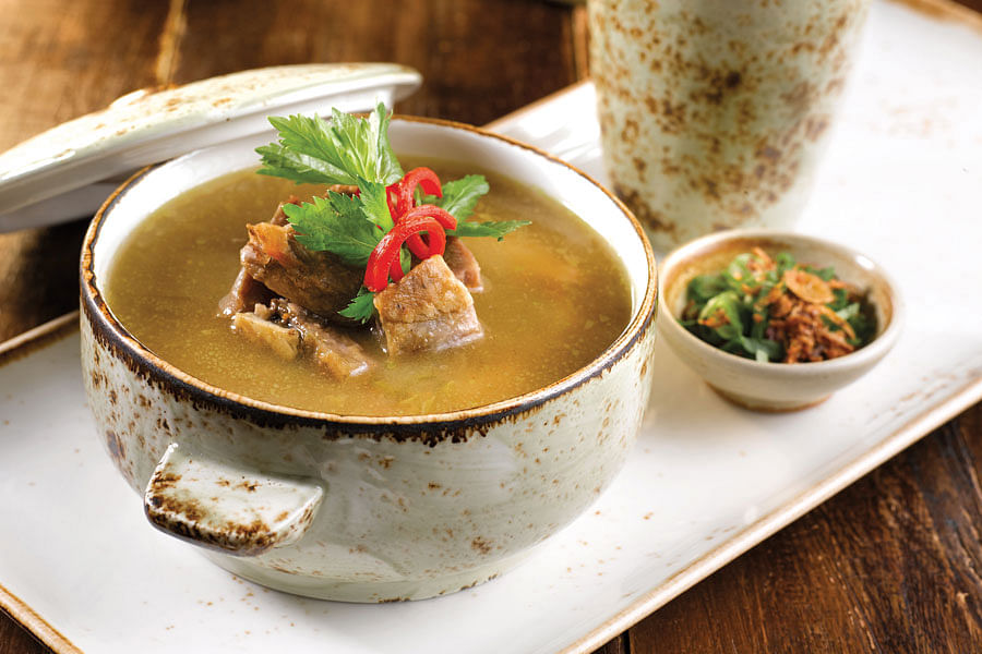 The kambing  soup is an umami bomb that rivals those made by some of the best hawkers.
