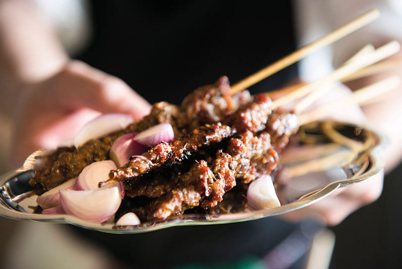 The Thai version of satay may not be as sweet as the local version, but it lets the spice mix of cumin, turmeric and coriander shine.