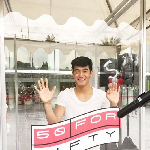 Singer Nathan Hartono in 'The Glass Box Challenge' to raise funds for 'Very Special Arts Singapore'