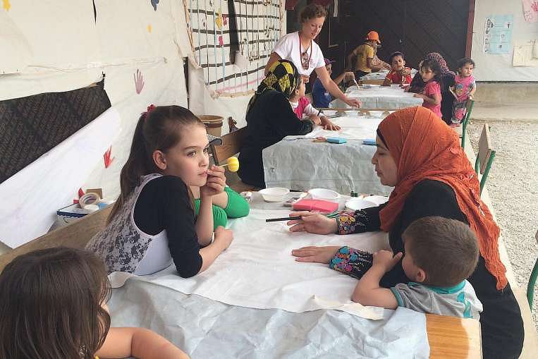 A team of 11 art therapists and volunteers from The Red Pencil completed a two-week trip to a Syrian refugee camp in Lebanon last month, where they conducted art therapy workshops for over 200 refugees, mostly children and teenagers.