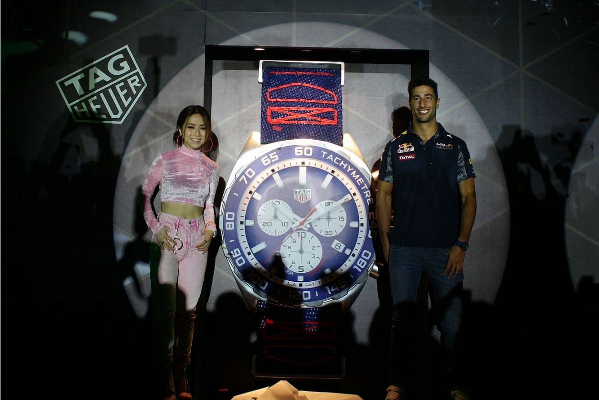 In Singapore for F1 Daniel Ricciardo and G.E.M. Present the New