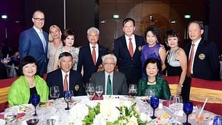 Seated from left: Mrs Betty Khoo, SICC Chairman Mr Khoo Boon Hui, President of the Republic of Singapore Dr Tony Tan Keng Yam, Mrs Mary Tan Standing from left: CEO of Rolex Singapore Mr Chris Gisi, Mrs Sibylle Gisi, Mrs Alice Lim, SICC Club Captain Mr Andrew Lim, SICC Club President Dr Alex Ooi, Dr Lucy Ooi, May Day Organising Committee Member Mrs Meg Koh, SICC Treasurer Mr Kenneth Koh