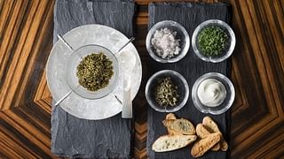 Waku Ghin - Oscietra Caviar and condiments