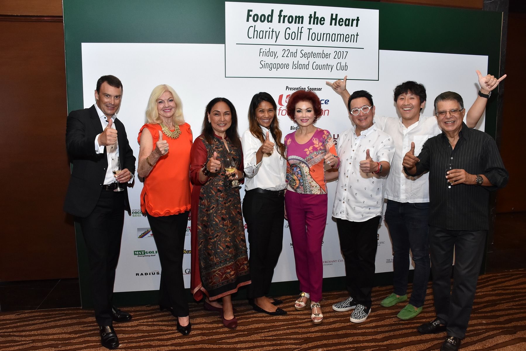 Food From The Heart Board: Knut Unger, Janet Stride, Vivian Chandran, Chin Bottinelli, Linda Soo-Tan, Eugene Yang, Alex Chua, Khushroo Dastur