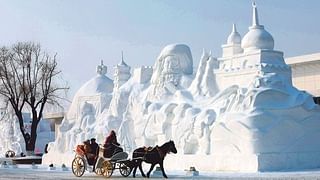 Shangri-La ice displays in Harbin, China