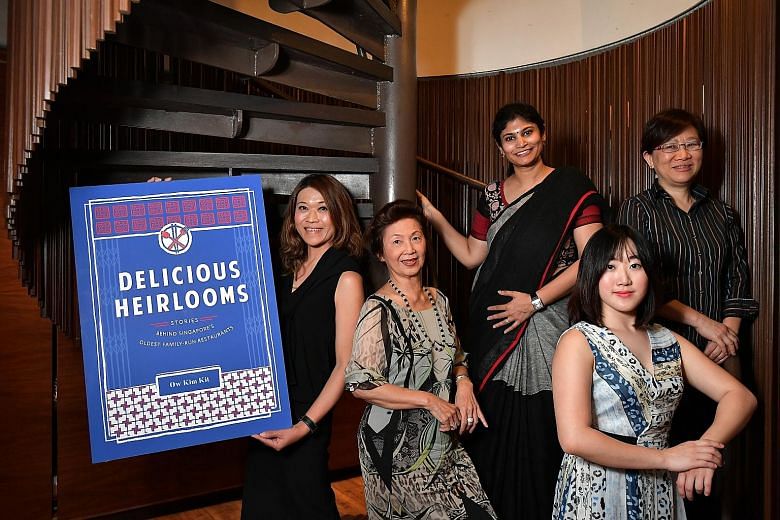 Delicious Heirlooms by Ow Kim Kit, featuring Soon Puay Keow, Veshali Visvanaath, Jasmine Lee and Lilian Lee's restaurants Spring Court, Muthu's Curry and Huat Kee