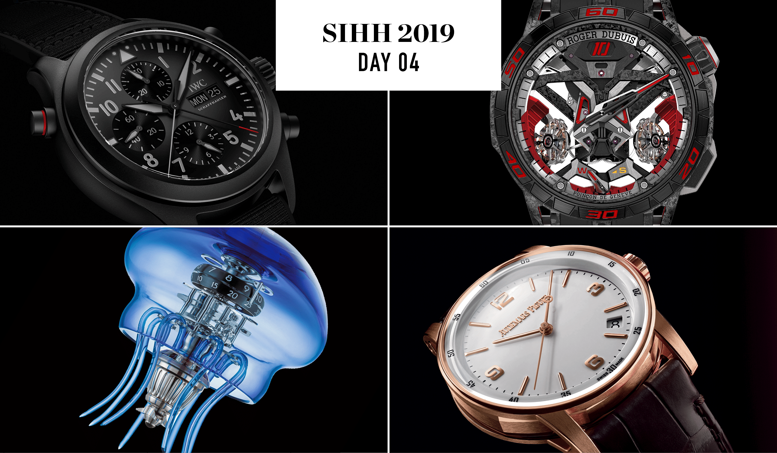 Roger Dubuis, MB&F, IWC, and Audemars Piguet timepieces for SIHH 2019