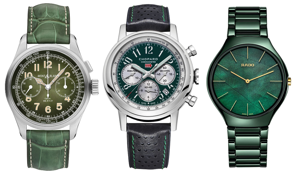 luxury green watches