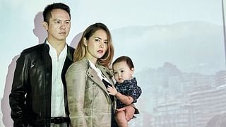 Yuey Tan and Claire Jedrek with their son Oliver