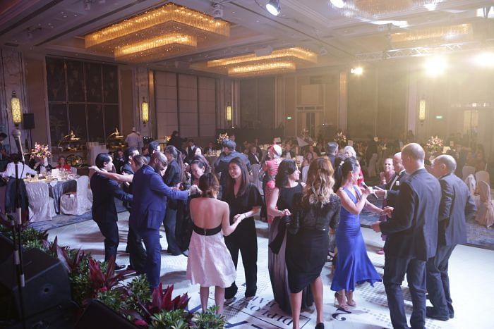 Guests doing the merengue at The Peak Diplomatic Ball 2019