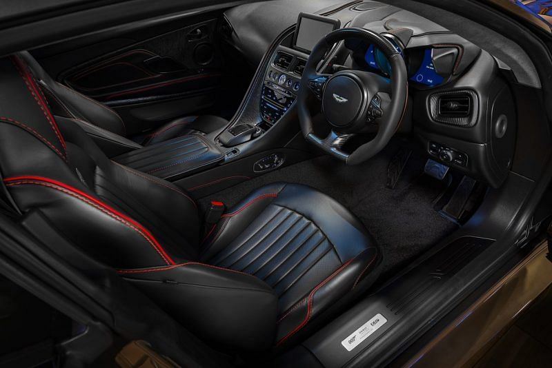 The interior of the Aston Martin DBS Superleggera
