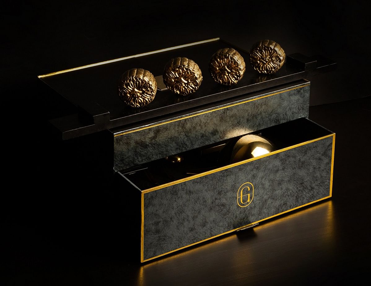Durian Truffle snowskin mooncakes from Golden Moments
