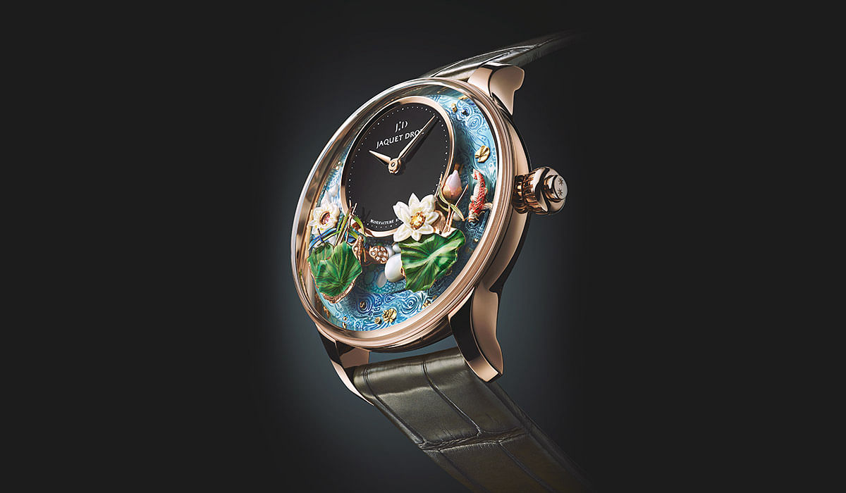 Pre-owned Jaquet Droz LIMITED EDITION Season Fall Les Ateliers d'Art Relief  41mm j005023270