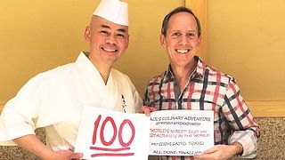 Paul Grinberg & Chef Saito of Sushi Saito