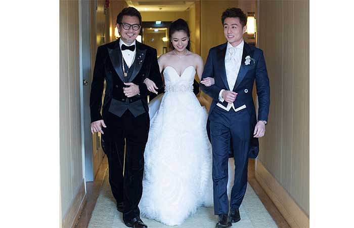 Mervin wee with his daughter Cheryl Wee and son-in-law Roy Fong