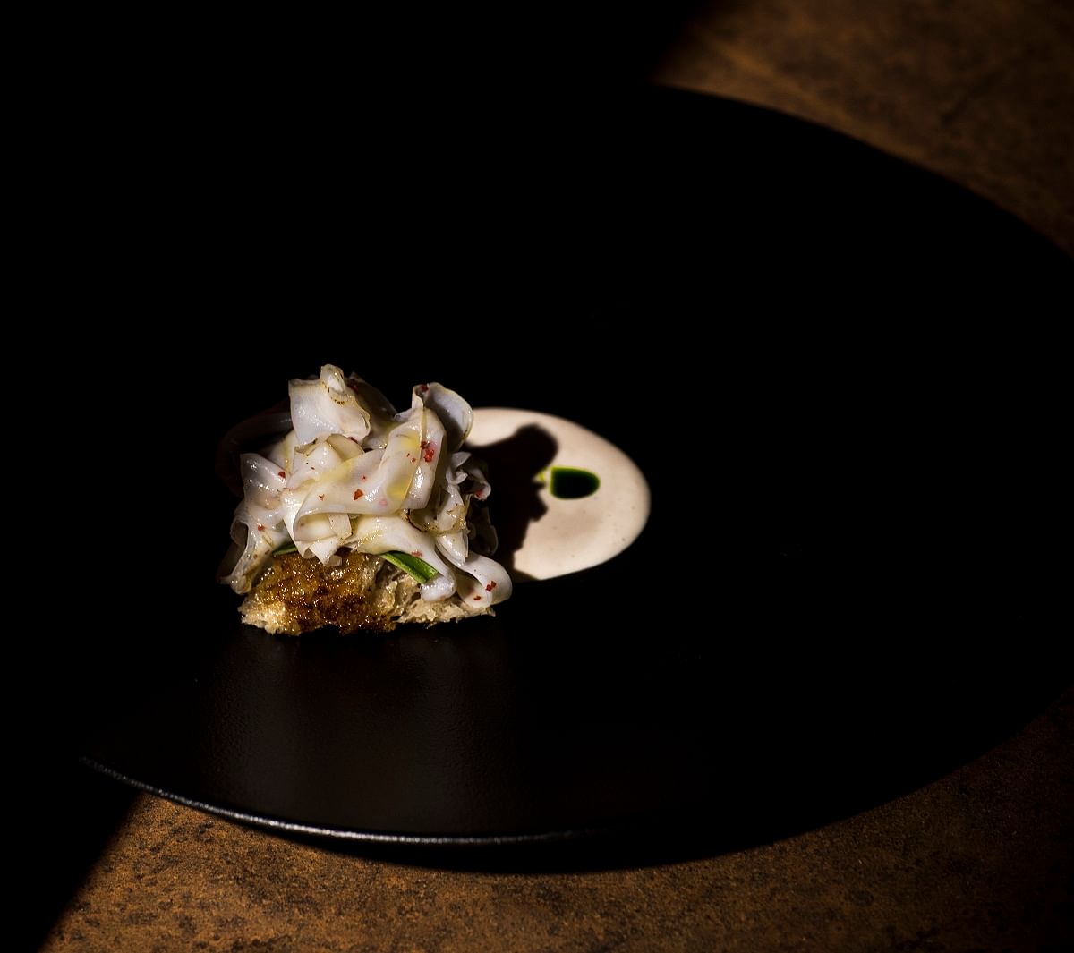 One of Ros' dishes, Cuttlefish Lard.