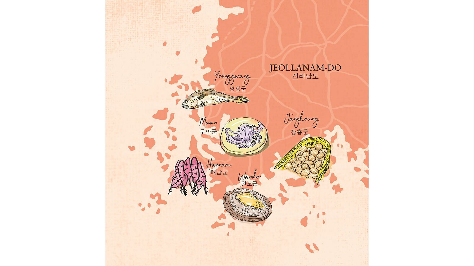 korean food map