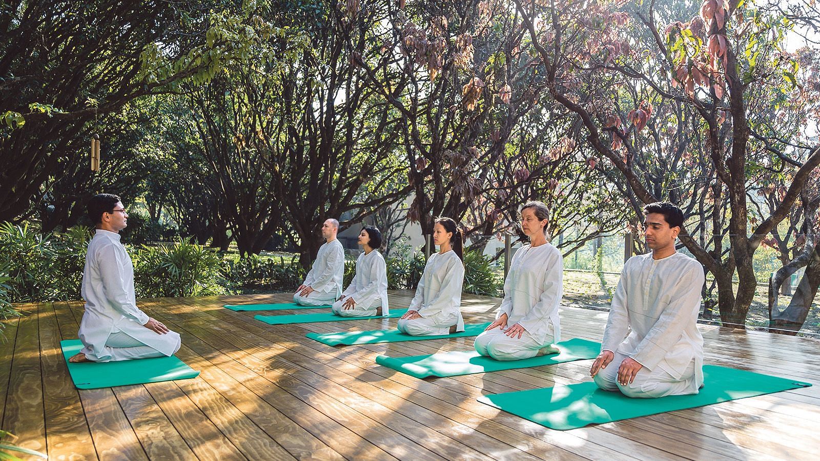 A yoga session at vana