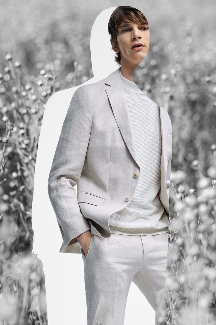 The BOSS menswear in the Responsible Tailoring collection is summery and inspired by athleisure.