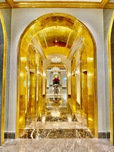 Vietnamese Hotel Gold Plated Lobby