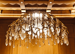 Lux and Beyond Serip Aqua Chandelier