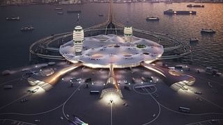 Spaceport city future architecture featured