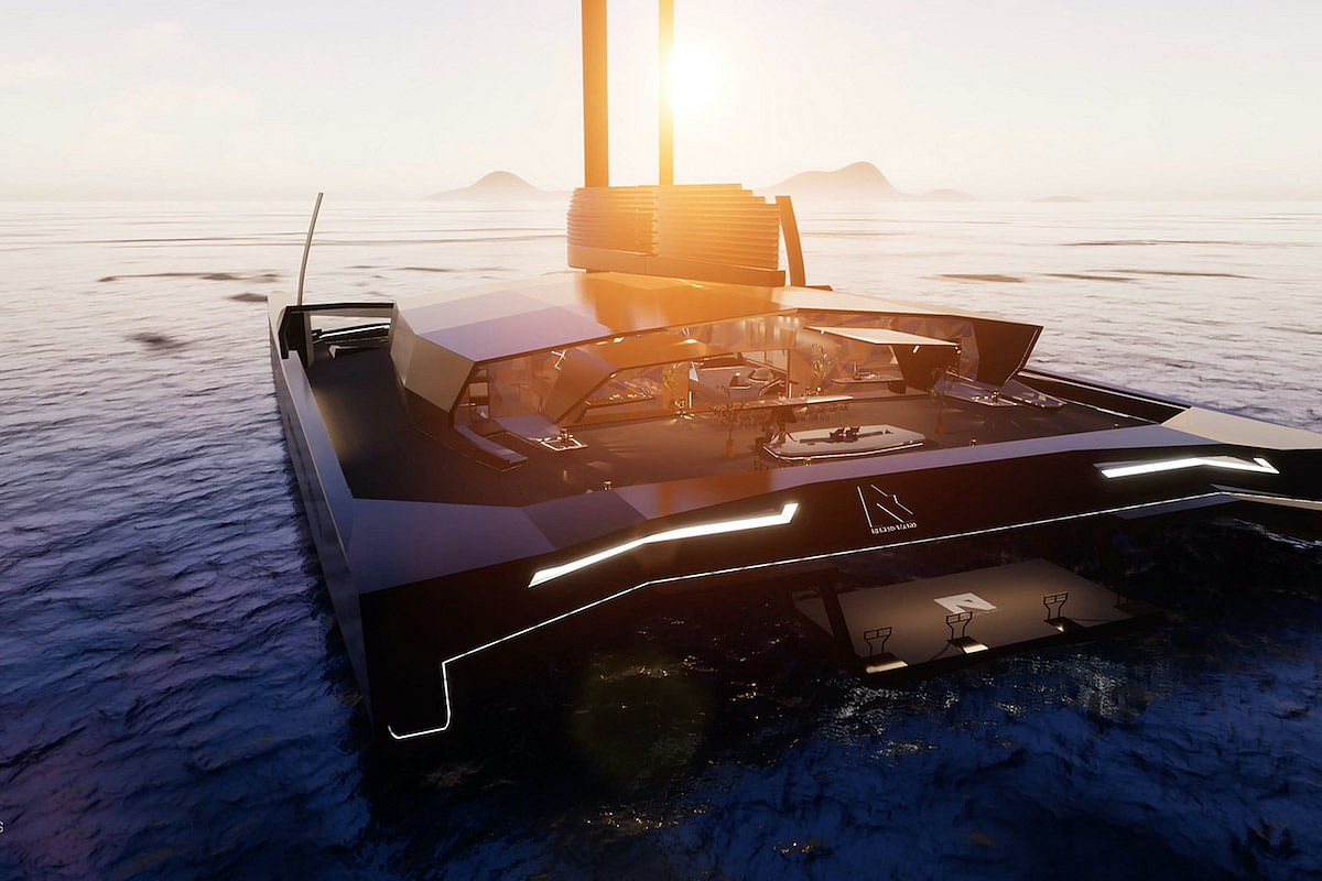 nemesis one hydrofoil catamaran