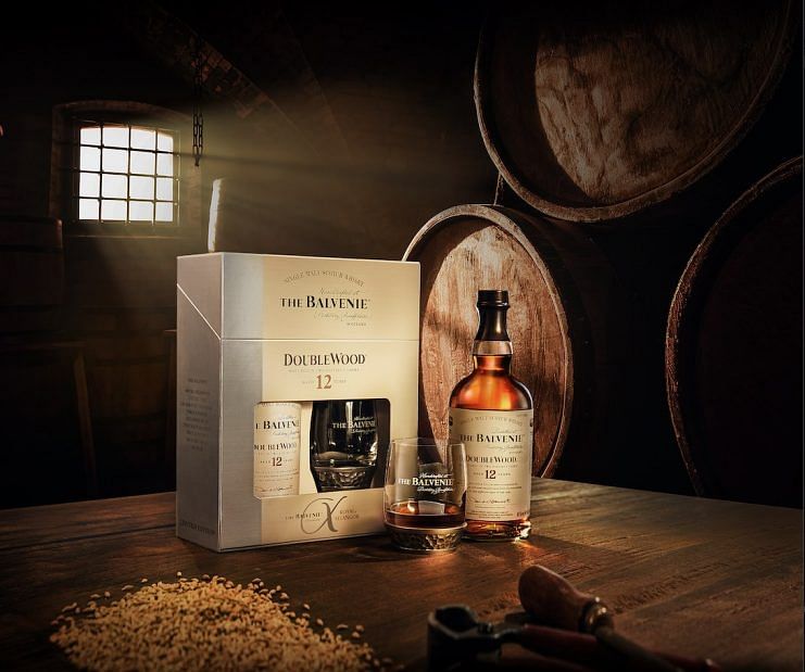 The Balvenie x Royal Selangor gift pack with the 12 Year Old and a special whisky glass.