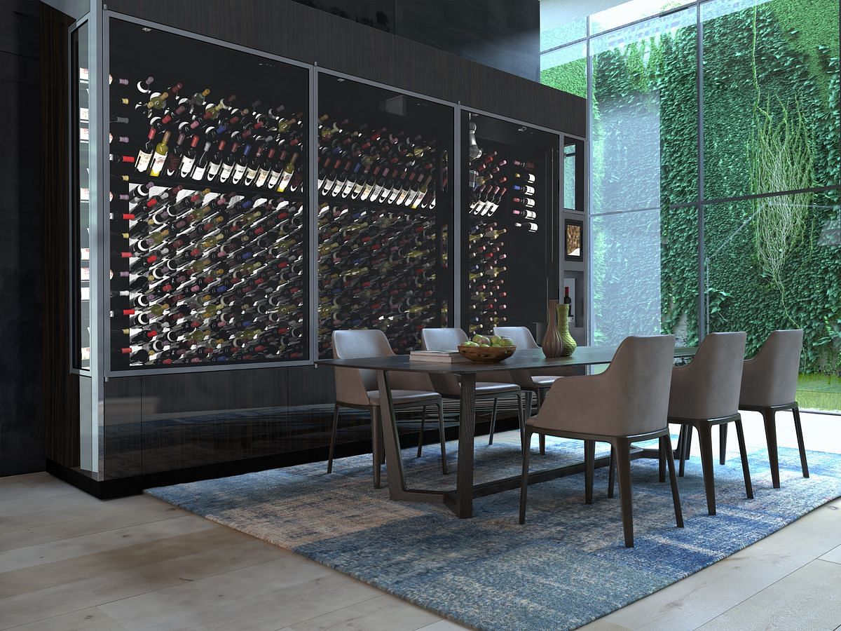 Winecab Wine Wall in Dining Room