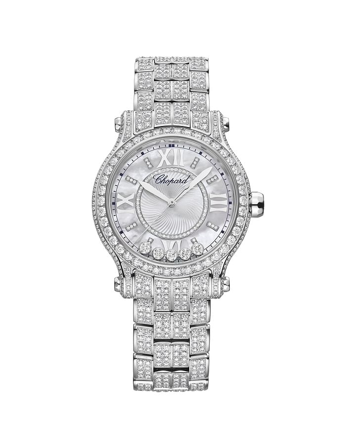 Chopard full diamond on sale watch