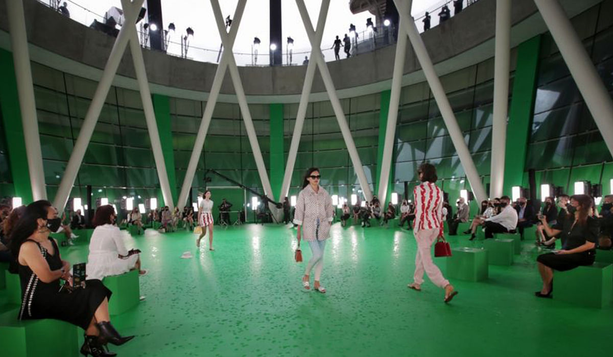 What Went Down at Louis Vuitton's First Physical Fashion Show of