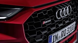 The front grille of the Audi RS Q3.