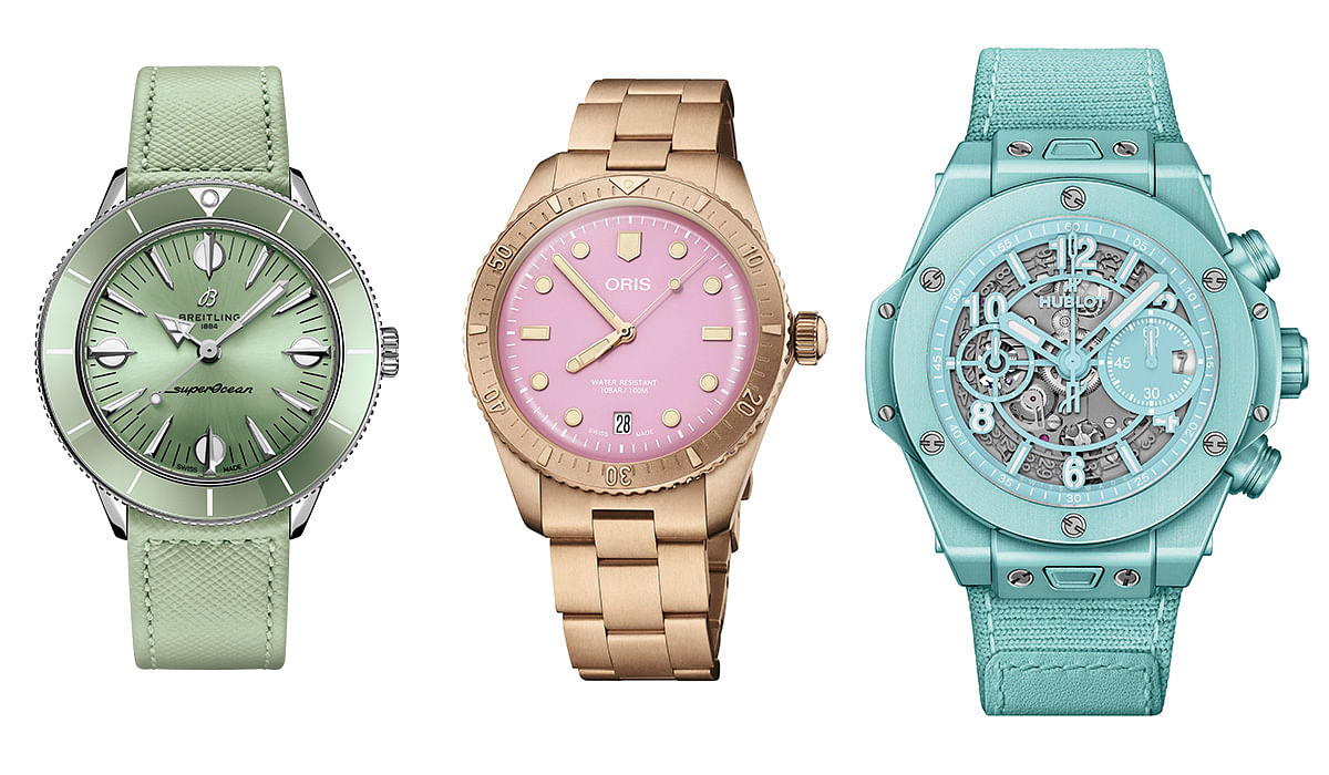 Three pastel mechanical timepiece ranges for watch fans who love