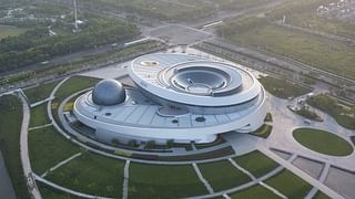 An aerial photo of Shanghai Astronomy Museum. Photo: Arch Exist