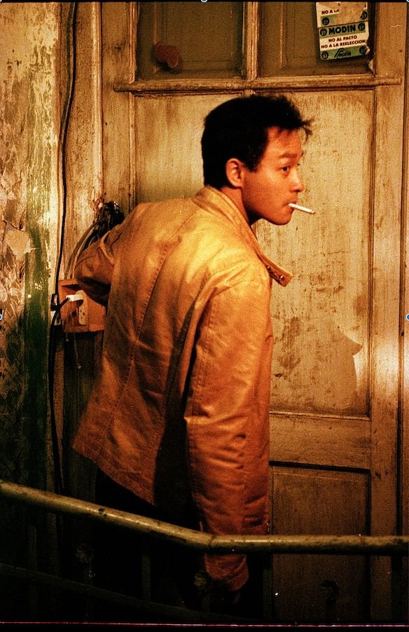 The yellow jacket worn by Leslie Cheung in the film 'Happy Together'.