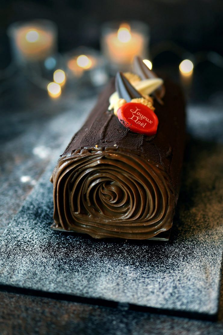 The Marmalade Pantry - Chocolate Speculoos Log Cake 