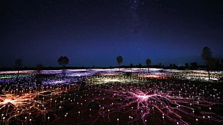 Field of Light Uluru in Australia has been extended indefinitely.