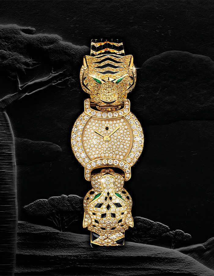 An Indomptables de Cartier watch.