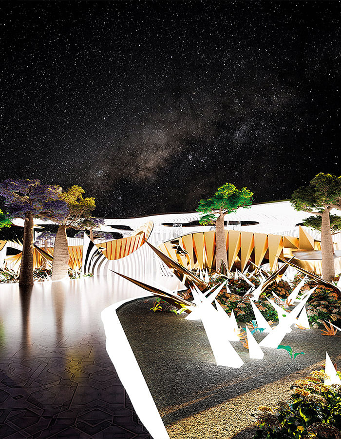 Architect Fatemeh Monfared replicated the experience of attending a music festival on metaverse platform The Sandbox.