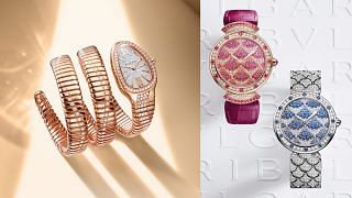 Bulgari Serpenti Tubogas Infinity and Divas' Dream Mosaica watches from LVMH Watch Week 2023