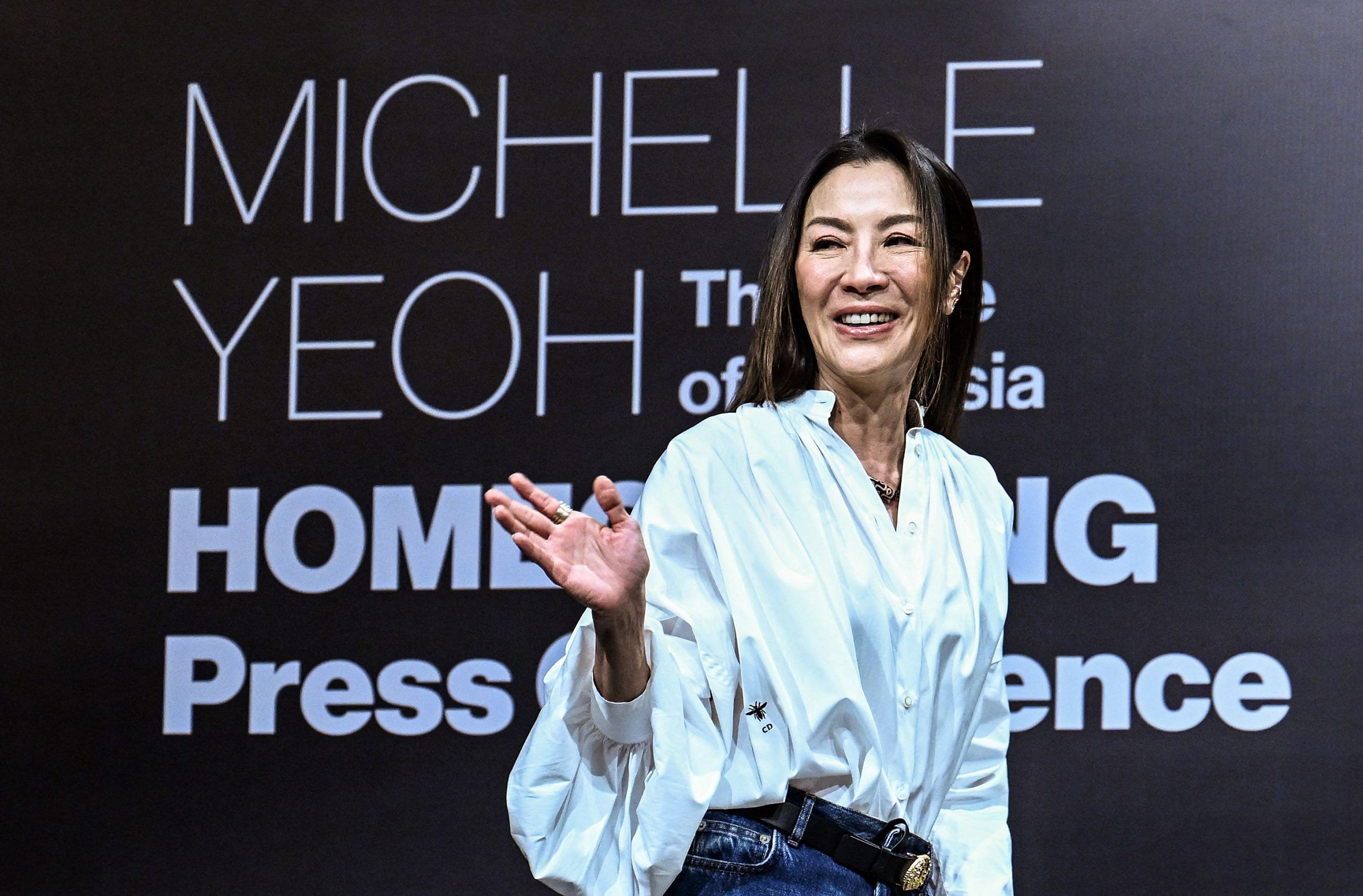 Malaysian actress Michelle Yeoh, winner of the Oscar for Best Actress in a Leading Role for 