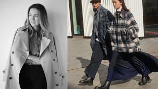 Clare Waight Keller with her designs for Uniqlo.