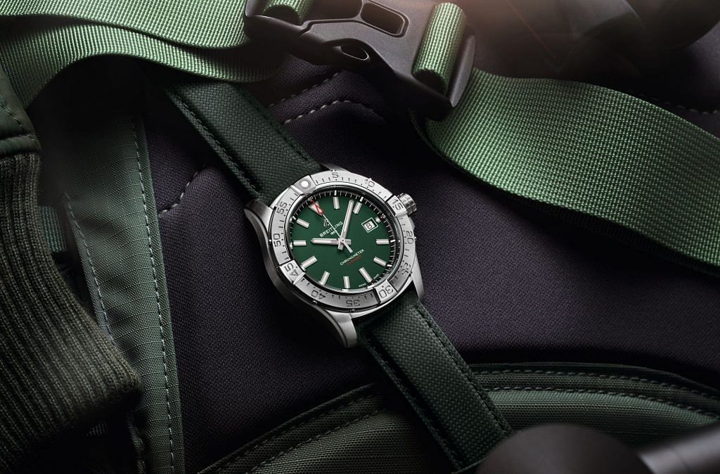 Breitling Avenger Automatic 42 in steel with green dial