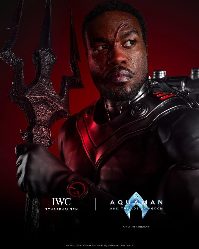 Played by Yahya Abdul-Mateen II, Black Manta wears an IWC watch that glows red.